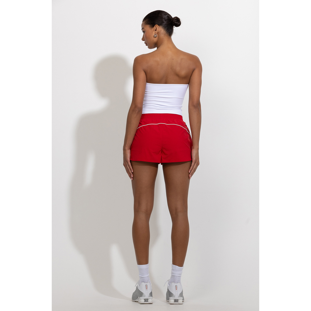 CVTVLIST NYLON POCKET SHORTS“RED”サイズ2 Red Nylon Track Shorts
