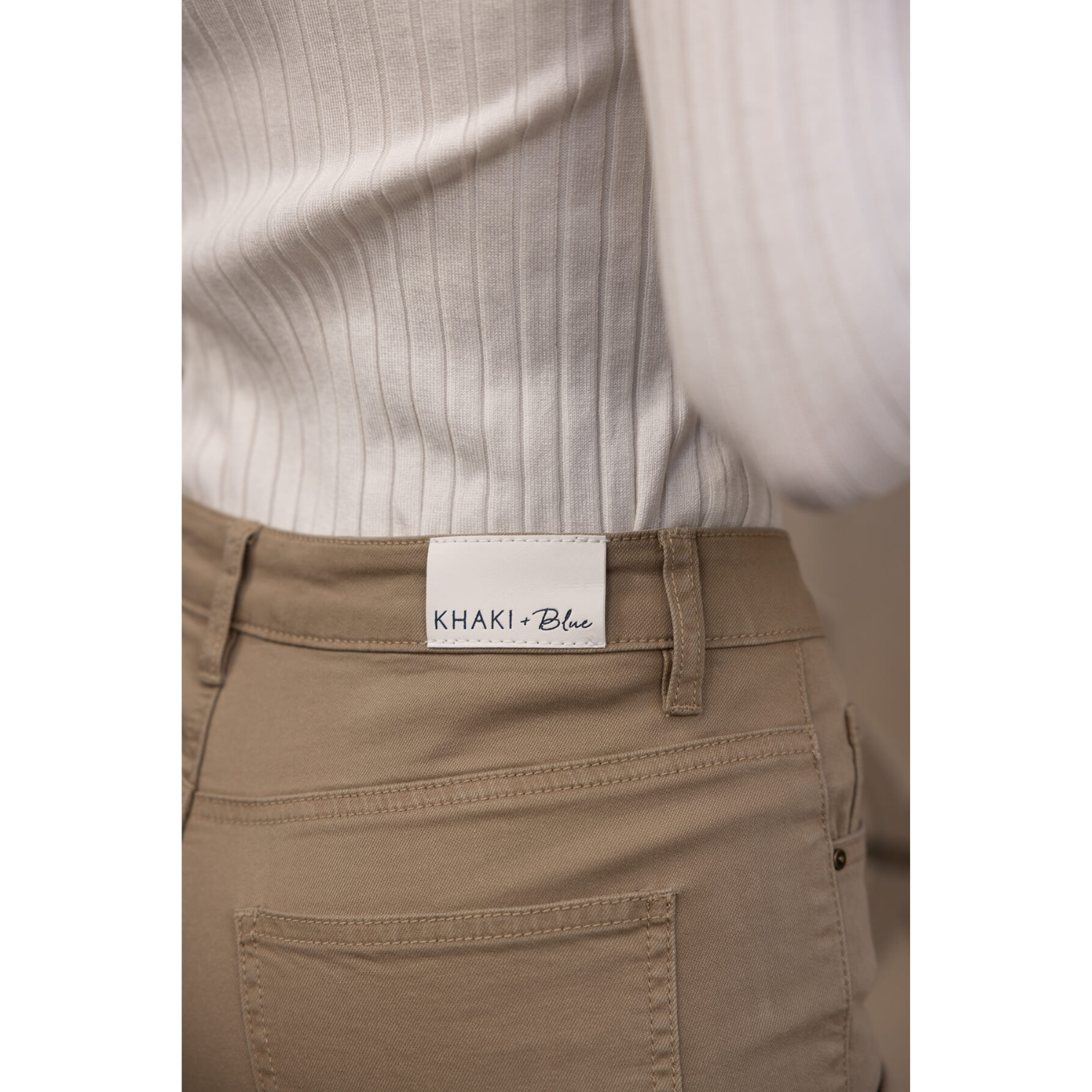 Soft Stretchy High Rise Everyday Flare Jeans - Khaki
