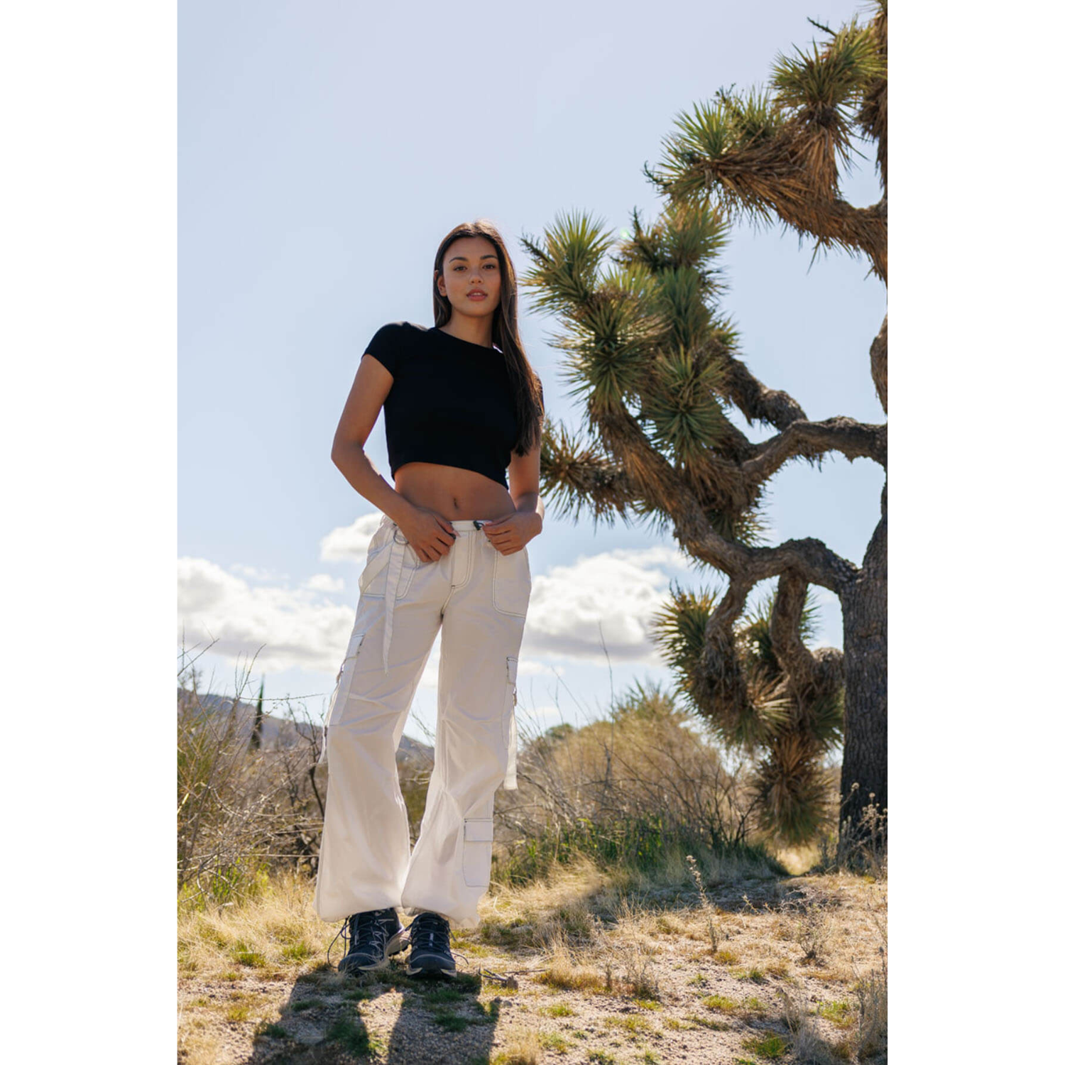 パンツ opium bela White cargopants Opium cargo pants 