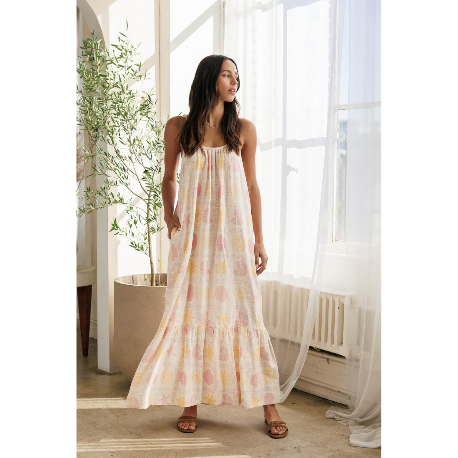 soft pink linen dress Linen Dress EMMA — Stonewashed Soft Linen For Real Life Red / XL main image 0