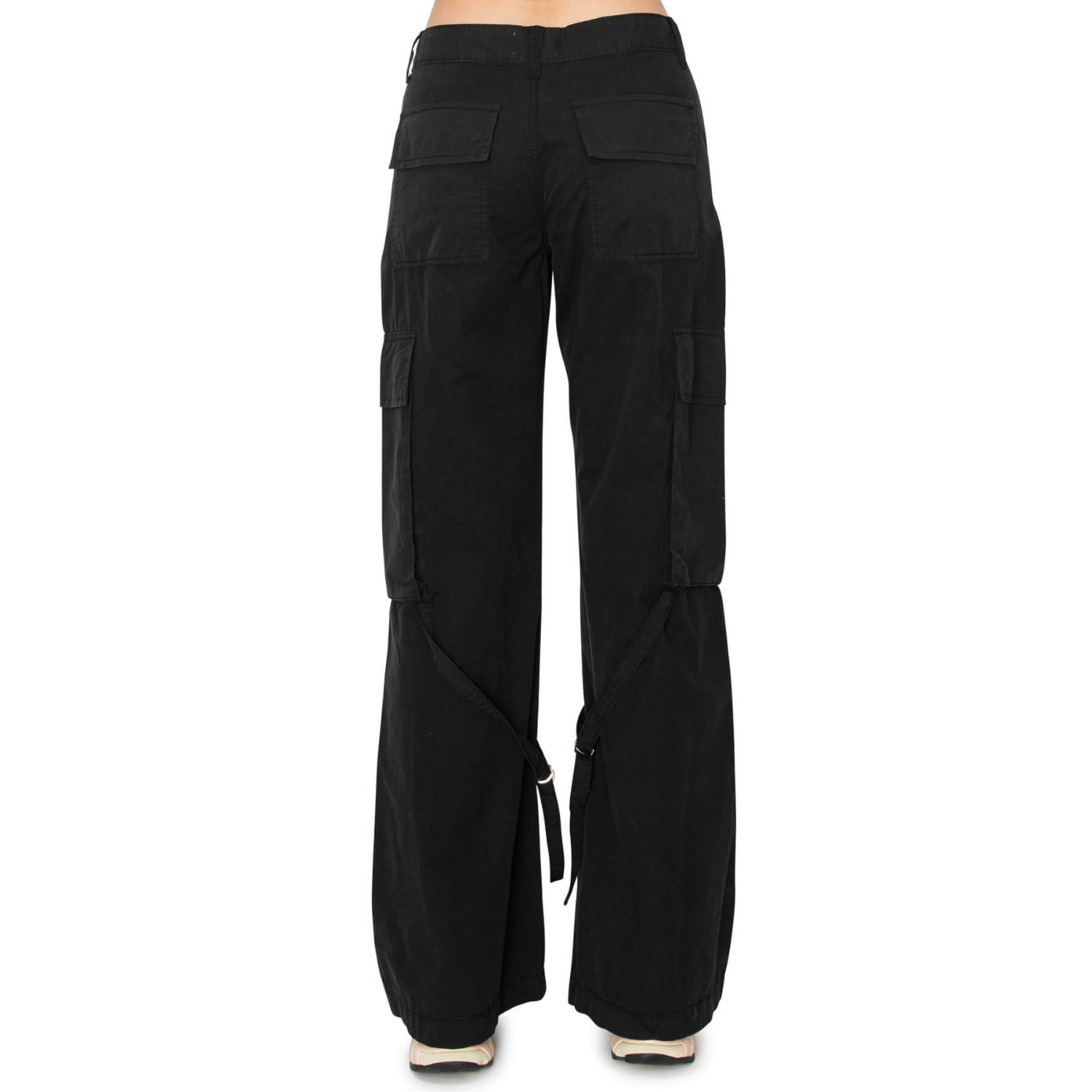 Flare Cargo Pants - Black