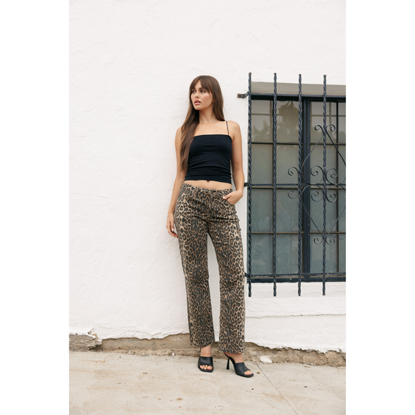 パンツ 1980s Leopard Easy Pants \" Made in USA \" Leopard Fares Pants – Easy Clothes North America