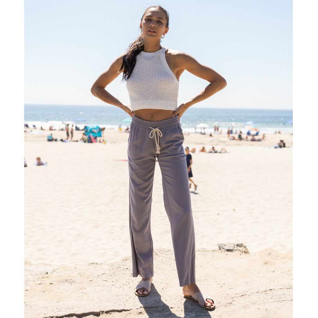 Cali1850 Women's Casual Linen Pants - Drawstring Smocked Waist Oceansi –  Kreative World Online