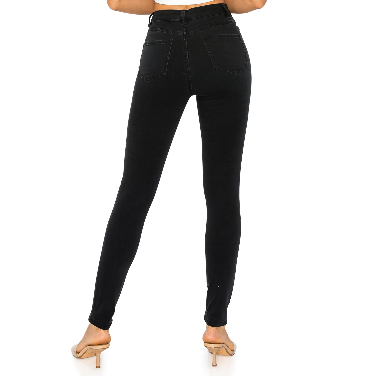 Soft Stretchy High Rise The Everyday Skinny Jeans - Black
