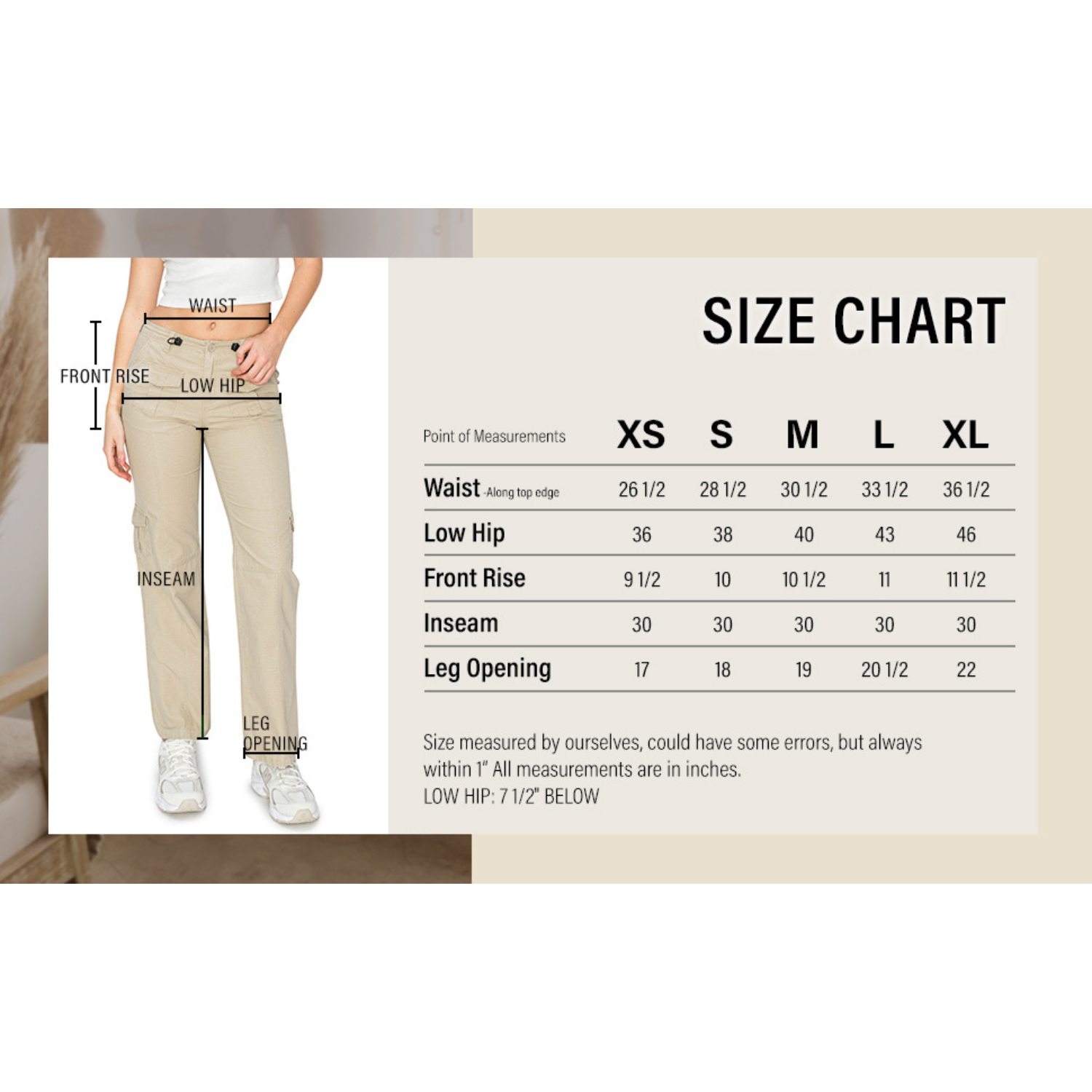 Mid Rise Adjustable Waist Cargo Pants Olive - Main Image
