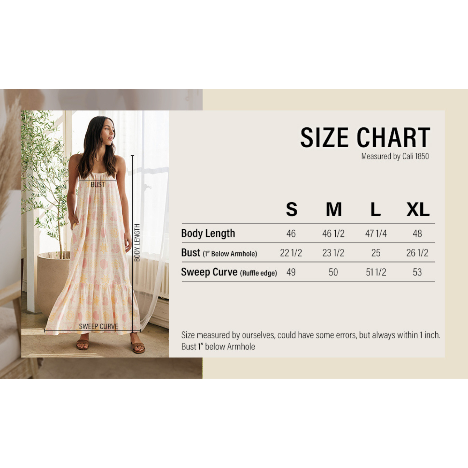 Seashell Printed Linen Maxi Dress - Multi Multi / Medium