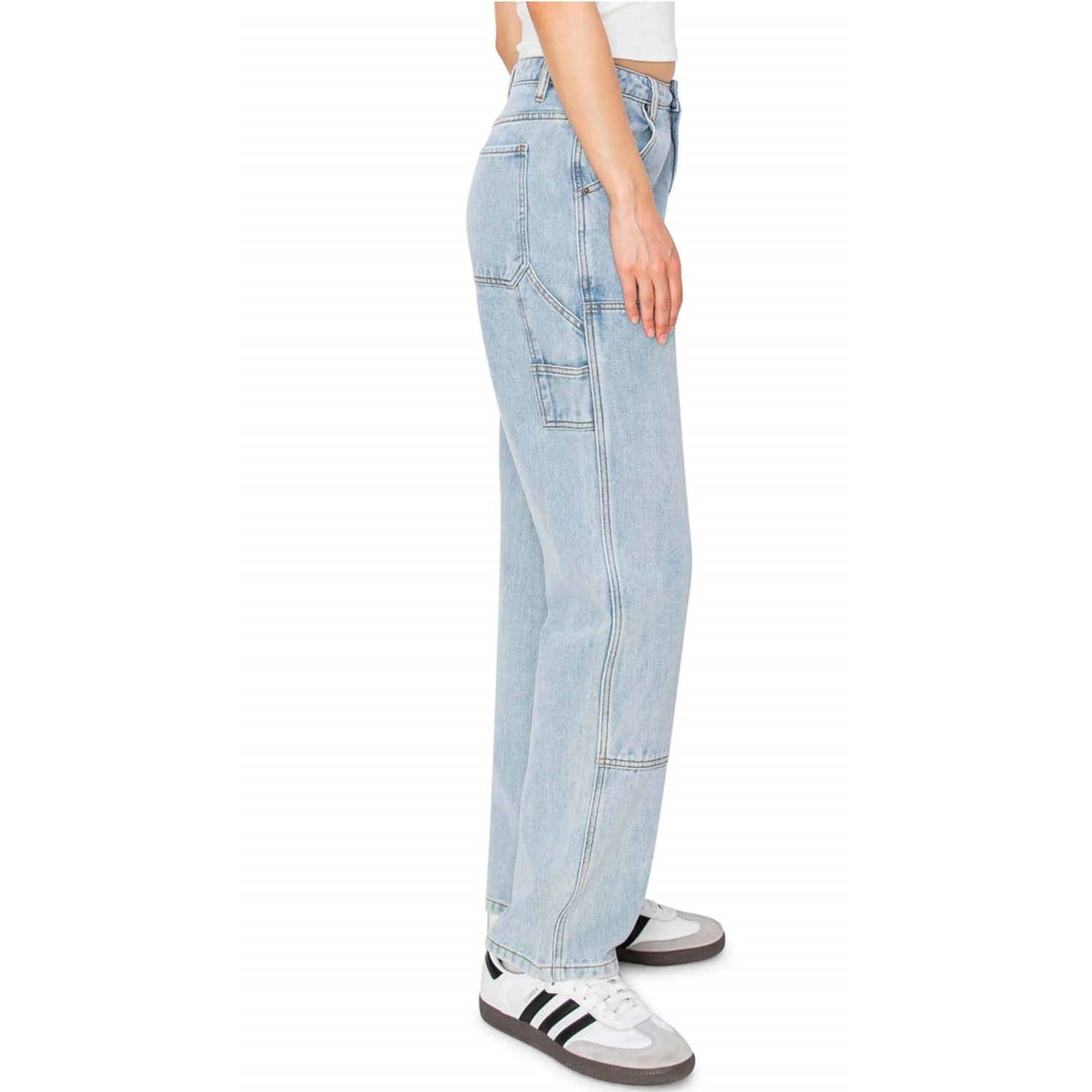 High Rise Carpenter Jeans - Medium Wash