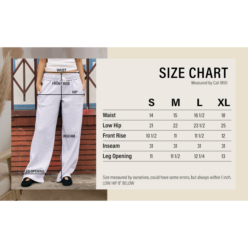 Folded Waist Band Wide Leg Sweat Pants - Heather Grey Folded Waist Band Wide Leg Sweat Pants - Heather Grey