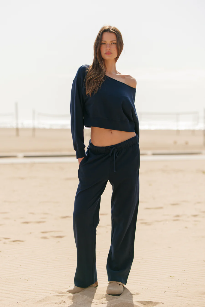 a woman in California-style clothing