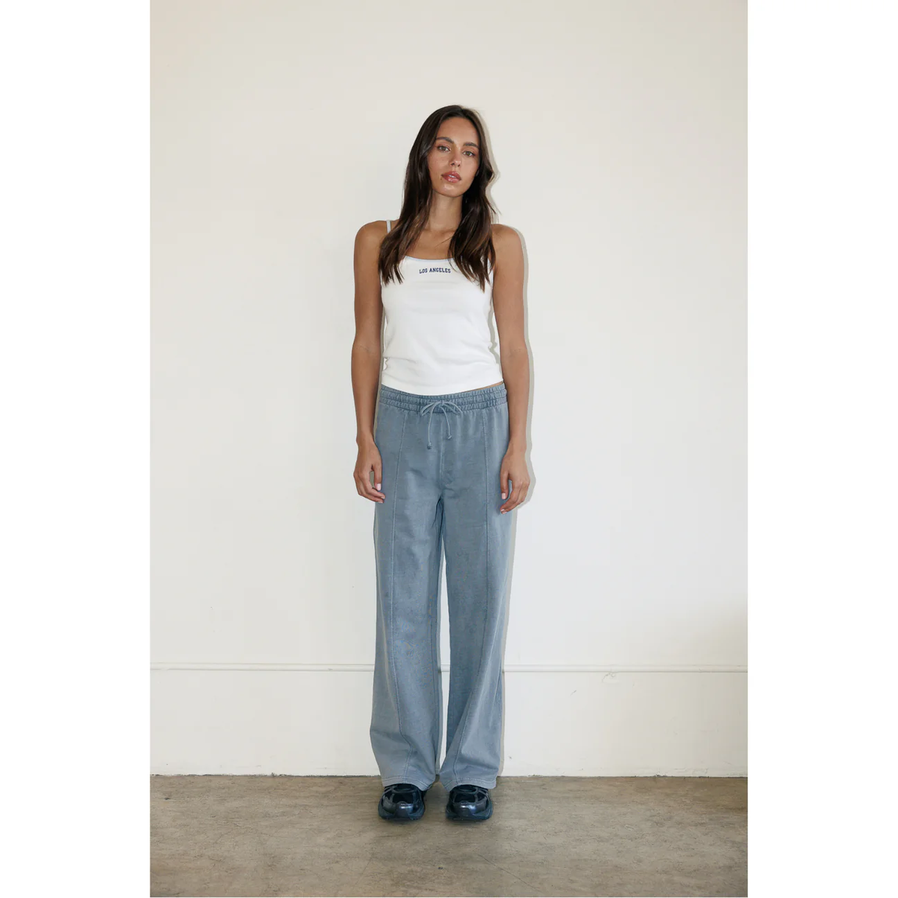 【GRAY】Washed sweat slacks Acid Wash Oversized Pleated Sweatpants | Menyard ®